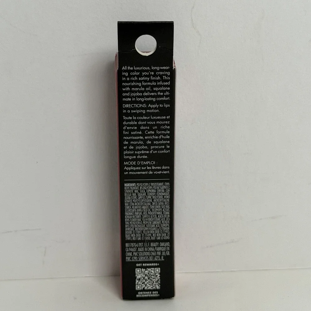 e.l.f. O Face Satin Lipstick Hydrating Long-Lasting Creamy Effortless 81787